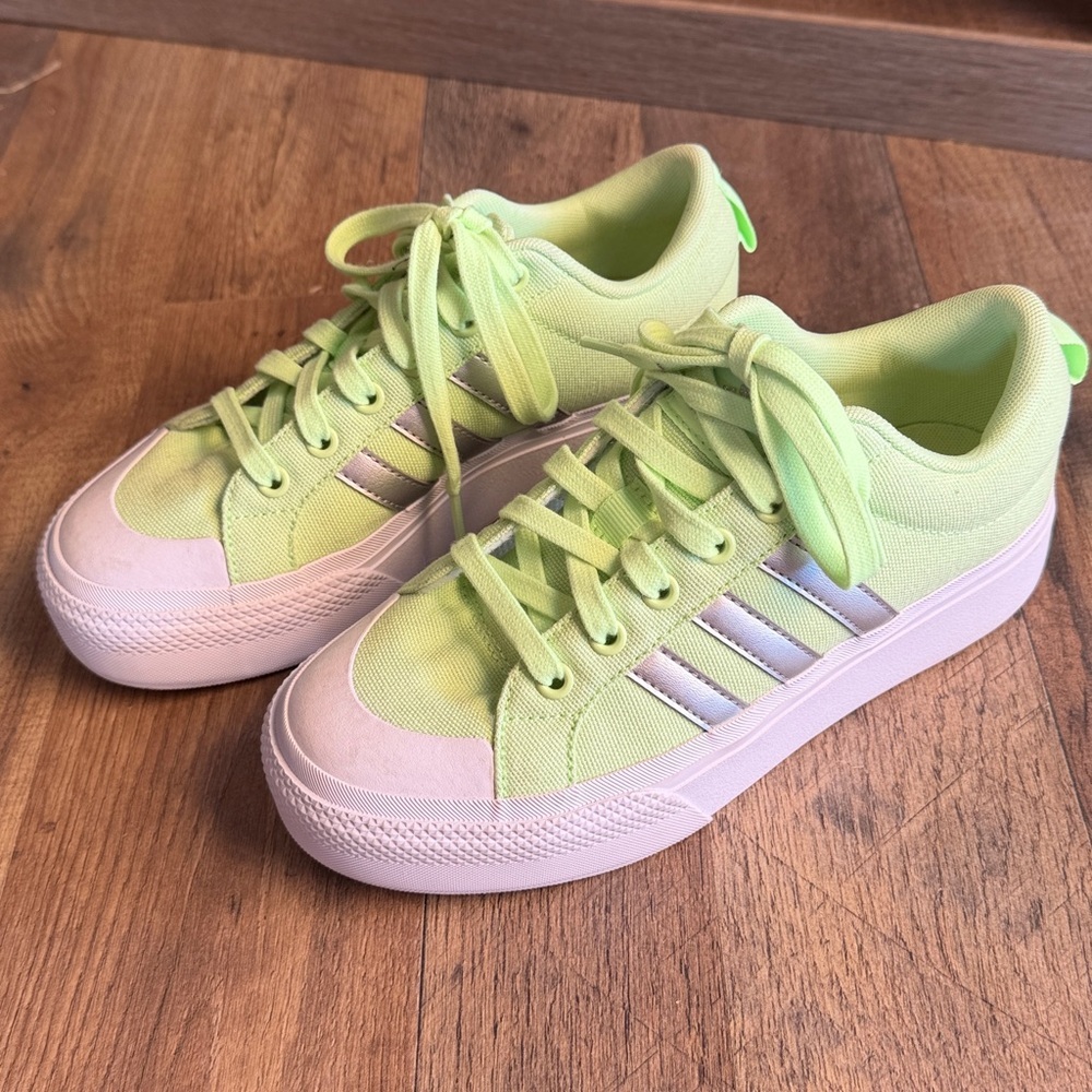 adidas Bravada 2.0 Platform Green Spark/Silver Metallic/Cloud White 6